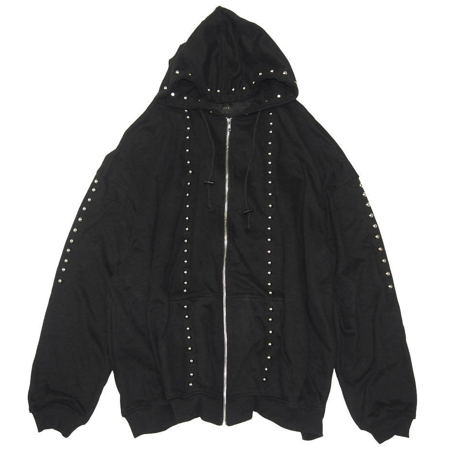 FRONT STUDDED HOODIE